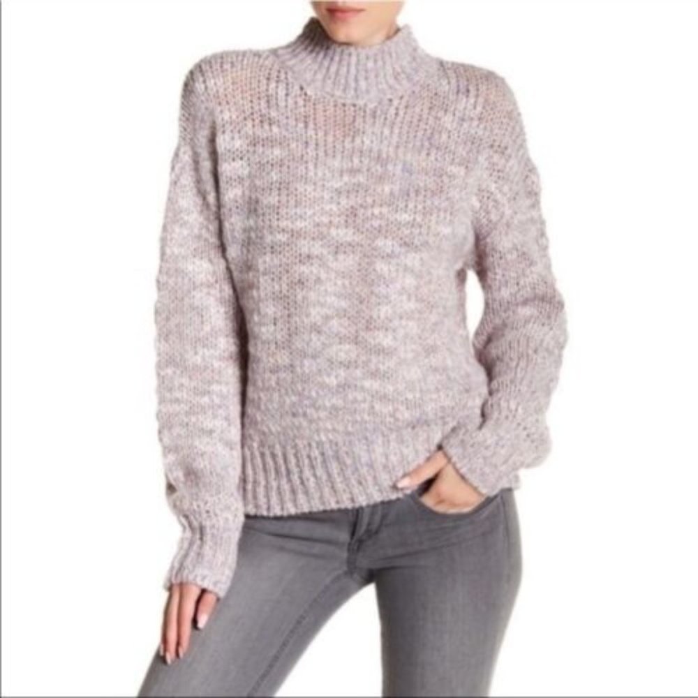 Purple Popcorn Knit Sweater (XS)